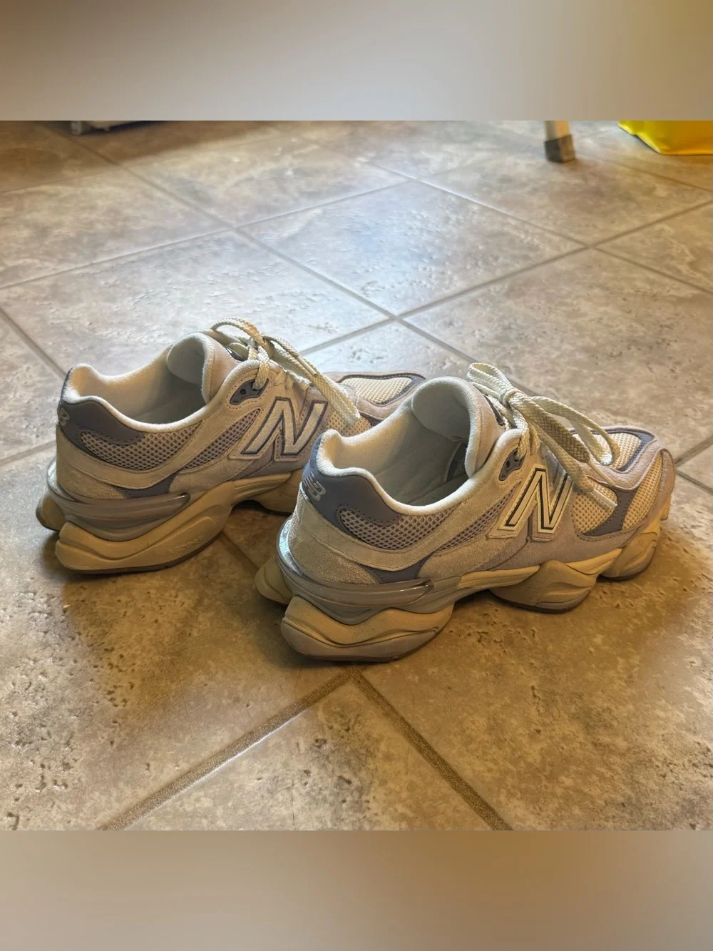 9060 New Balance Sneakers, Pearl Gray/Linen - Picture 1 of 5
